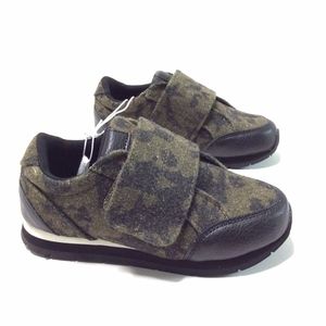 Cat & Jack Boys Green Camo No Tie Tennis Shoes